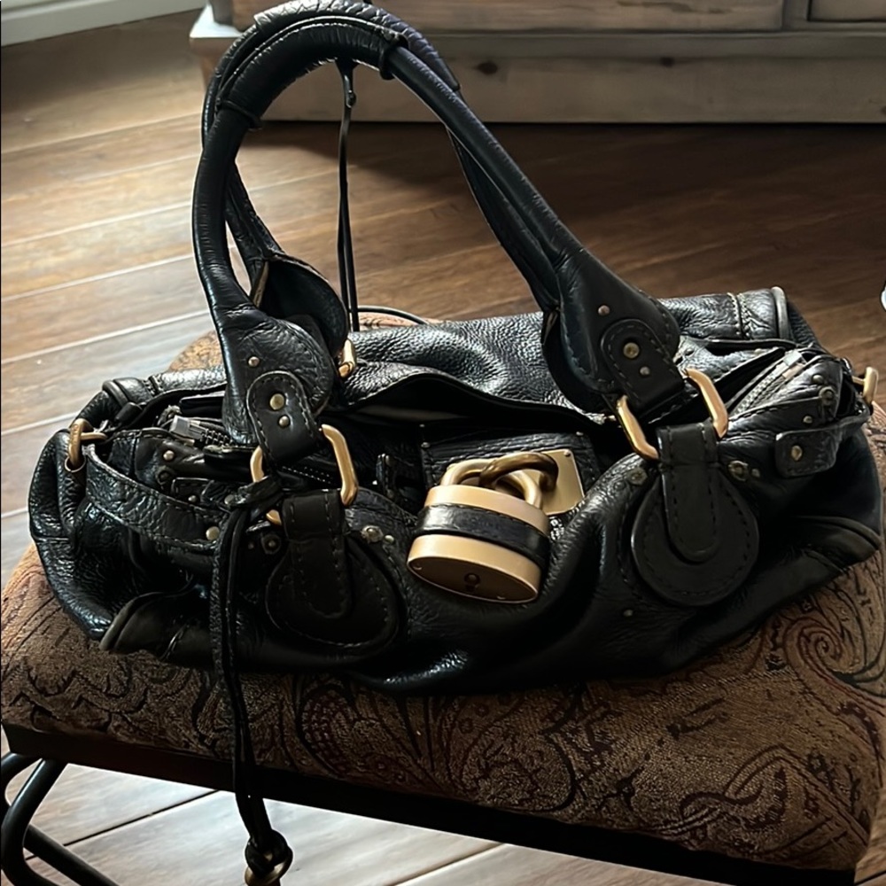 Chloe Paddington Shoulder Bag (black)